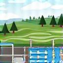 Diagram af et vandgenbrugssystem.